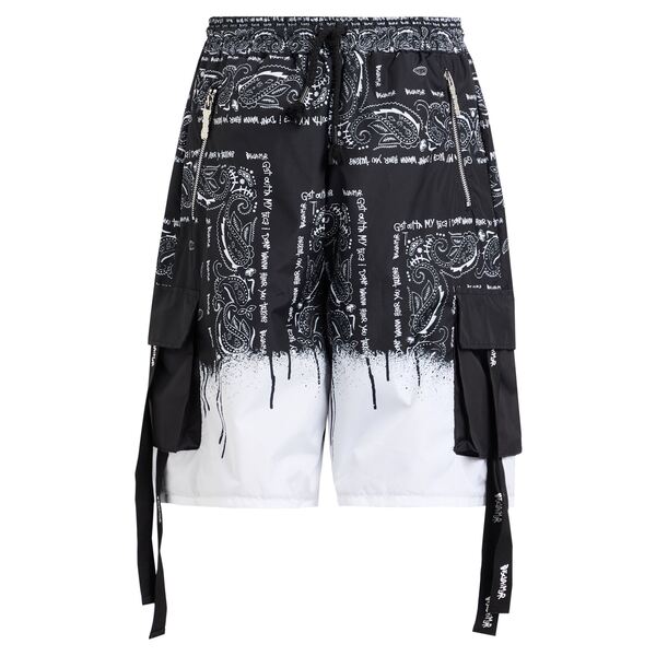 【貨物輸送無料】 ディスクレイマー メンズ 心地好いズボン下 ボトムス Shorts \u0026 Bermuda Shorts Black