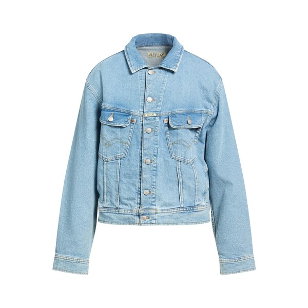 【送料無料】 リプレイ メンズ ジャケット&ブルゾン アウター Denim outerwear Blue|asty