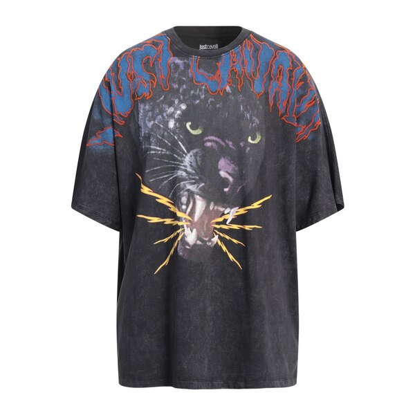 【貨物輸送無料】 ロベルトカヴァリ メンズ プルオーバー トップス T-shirts Grey