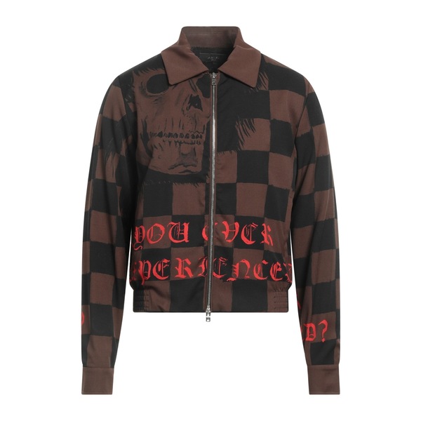【貨物輸送無料】 アミリ メンズ 上衣＆上衣 アウター Jackets Brown