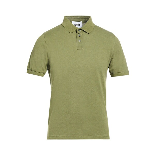【貨物輸送無料】 アルファス テューディオ メンズ ティーシャツ トップス Polo shirts Green トップス-Tシャツ・カットソー