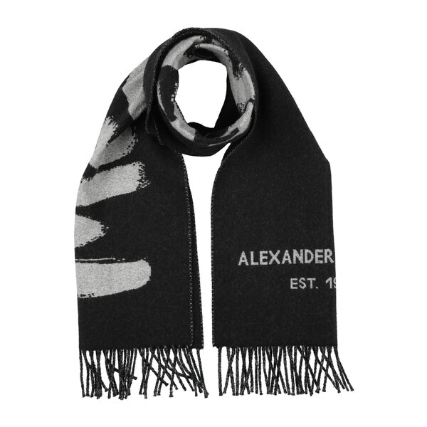 【貨物輸送無料】 マックイーン メンズ えり巻き・袈裟・えり巻き 付属物 Scarves Grey