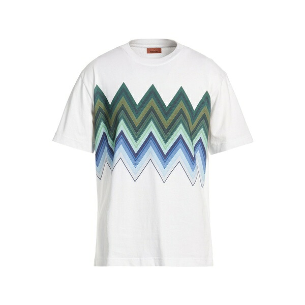 【送料無料】 ミッソーニ メンズ Tシャツ トップス T-shirts White｜asty