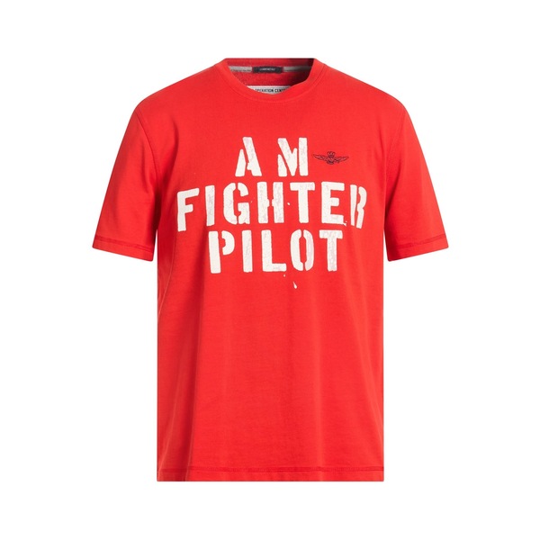 【送料無料】 アエロナウティカ ミリターレ メンズ Tシャツ トップス T-shirts Red｜asty