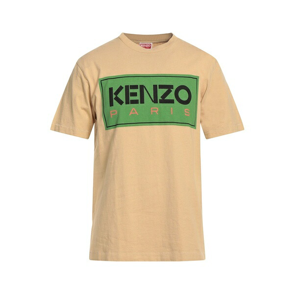 【貨物輸送無料】 ケンゾー メンズ プルオーバー トップス T-shirts Beige
