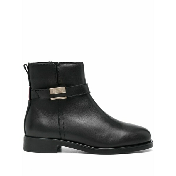 トミー ヒルフィガー レディース ブーツ シューズ Leather boots Black