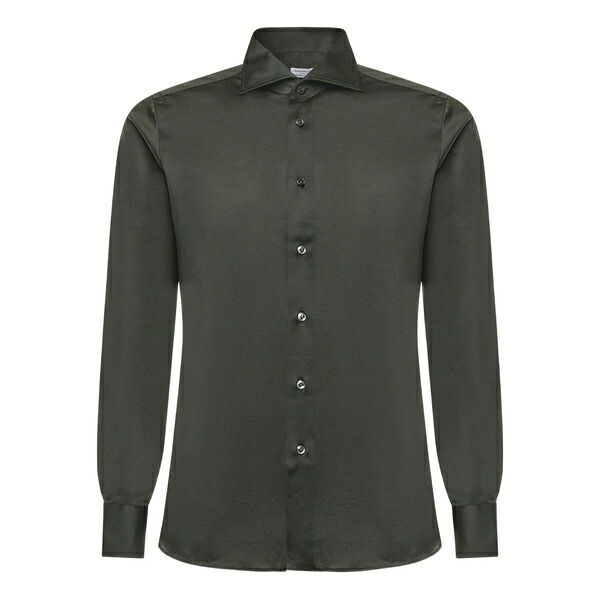 ボリエッロ メンズ プルオーバー トップス Button-up shirt Green
