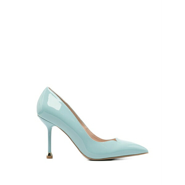 リュージョー レディース パンプス シューズ Pointed leather pumps Blue