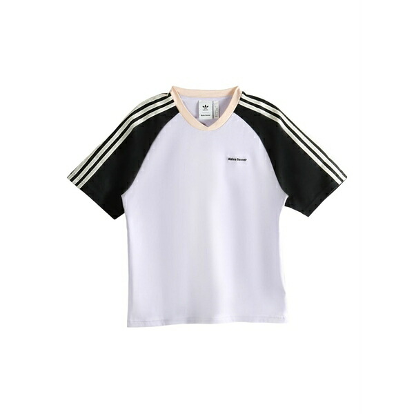 アディダス メンズ Tシャツ トップス Stripe-detailing t-shirt White