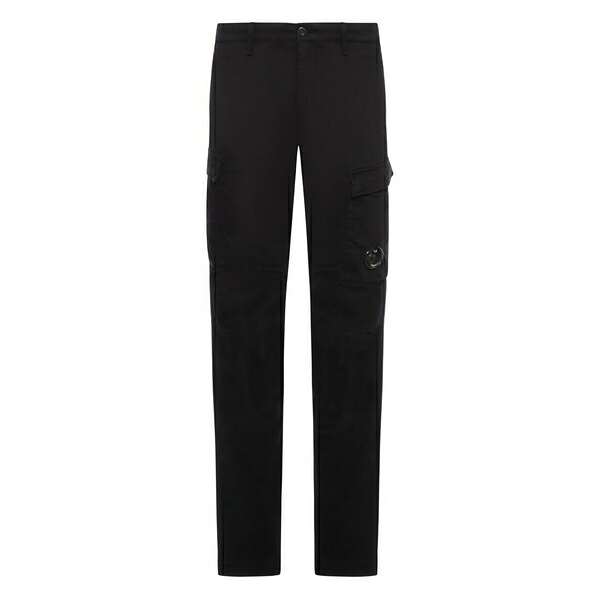 シーピーカンパニー メンズ カジュアルパンツ ボトムス Lens-detail cargo trousers Black|asty
