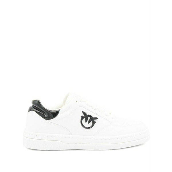 ピンコ レディース スニーカー シューズ Logo-plaque leather sneakers White
