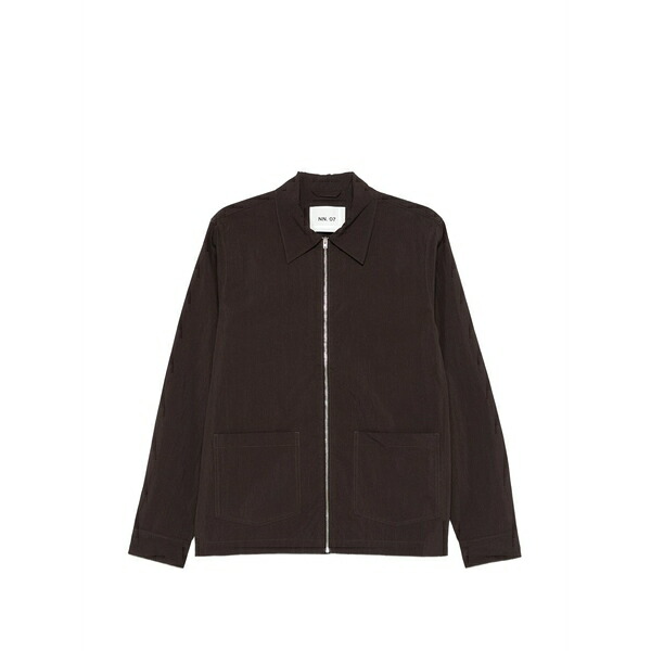 エヌエヌ77 メンズ 上衣＆上衣 アウター Virgil zip pocket jacket Brown