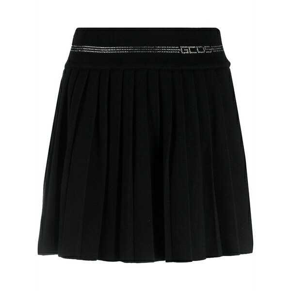 ジーシーディーエス レディース スカート ボトムス Pleated miniskirt Black｜asty
