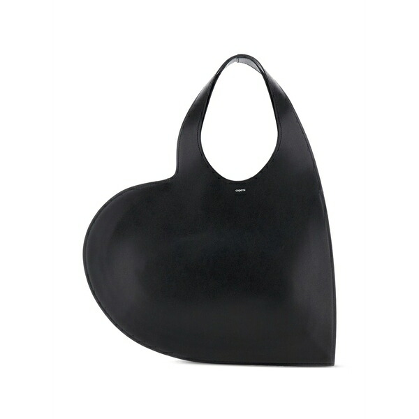 コペルニ レディース ショルダーバッグ バッグ Heart cut-out shoulder bag Black|asty