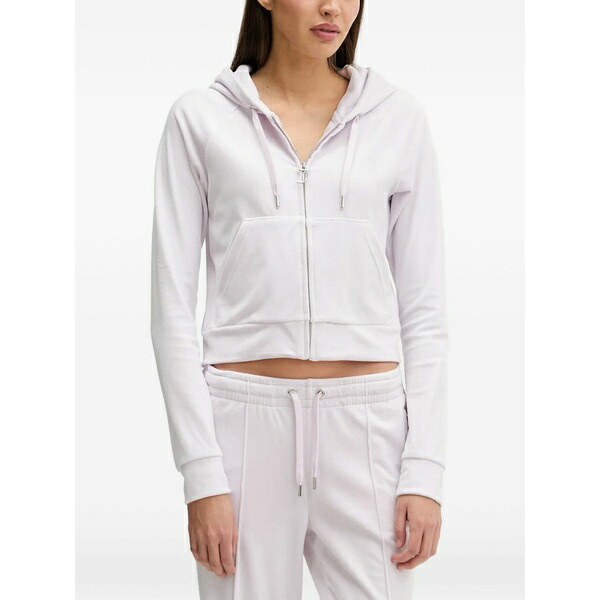 ジューシークチュール レディース パーカー・スウェットシャツ アウター Zip-up hoodie Purple