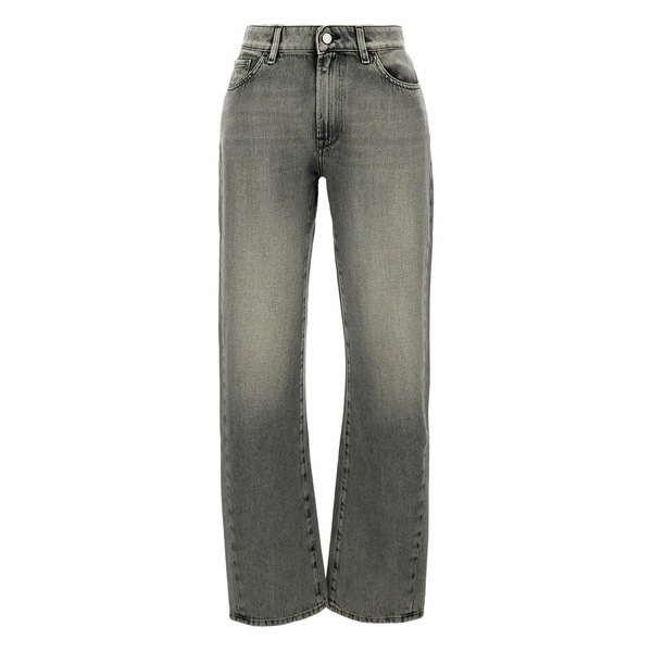 スリーバイワン レディース デニムパンツ ボトムス Five-pocket cotton jeans Grey｜asty