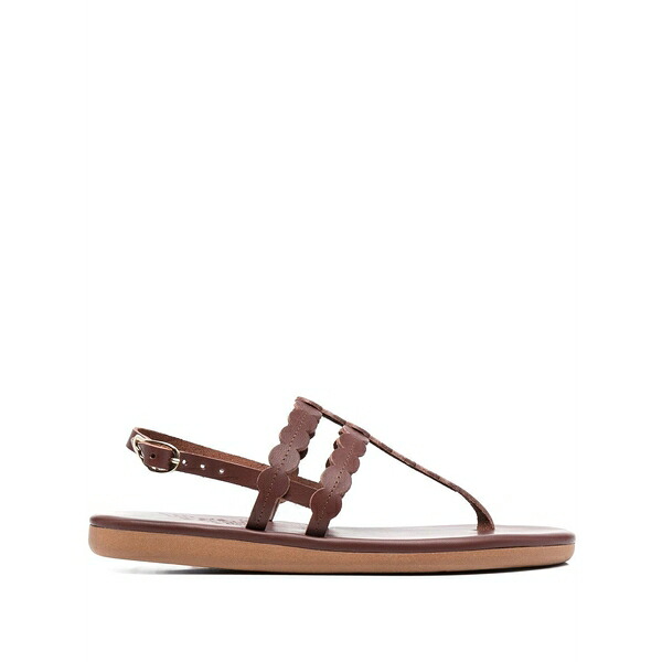 アンシエントグリークサンダル レディース サンダル シューズ Dryad leather strap sandals Brown｜asty