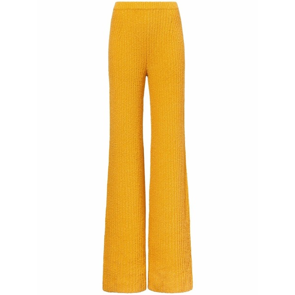 プロエンザショラー レディース カジュアルパンツ ボトムス M茫漏lange boucl茫漏 flared trousers Yellow|asty
