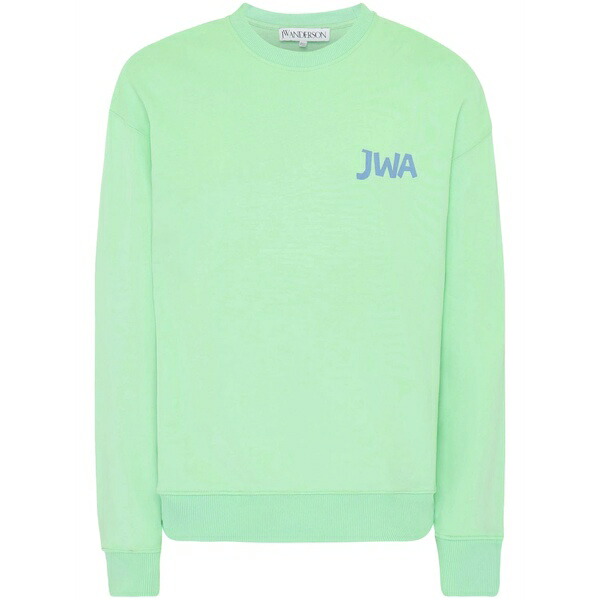 J.W.アンダーソン メンズ パーカー・スウェットシャツ アウター Logo-print sweatshirt Green