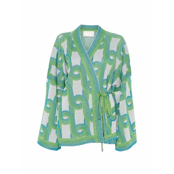 サーカス・泊まり レディース 上衣＆上衣 アウター Geometric-pattern jacket Green レディースファッション-コート・ジャケット