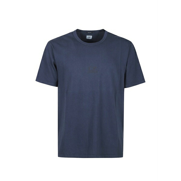 シーピーカンパニー メンズ プルオーバー トップス Crew-neck t-shirt Blue