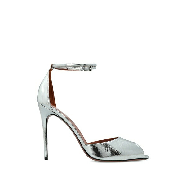 パリテキサス レディース パンプス シューズ Peep toe ankle strap pumps Silver｜asty