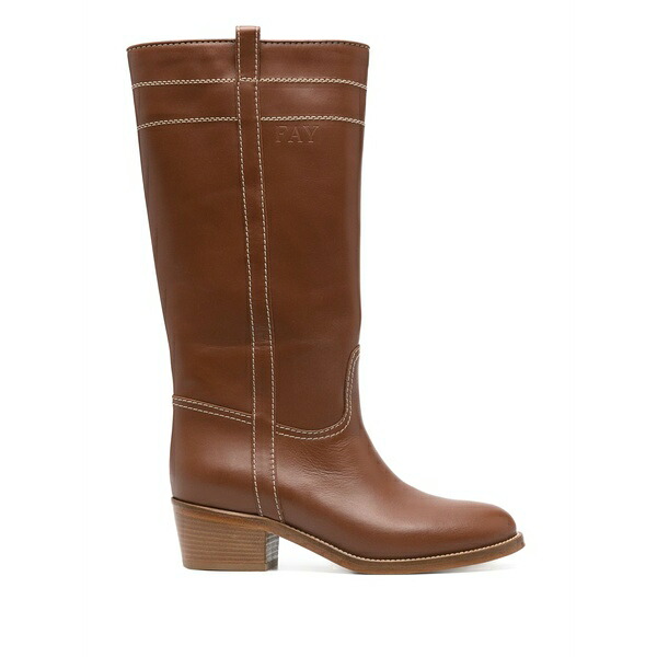 フェイ レディース ブーツ シューズ 70mm leather boots Brown|asty