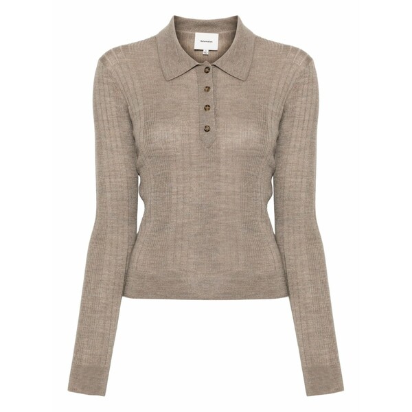 リフォメーション レディース スポーツシャツ トップス Hermia polo top Brown
