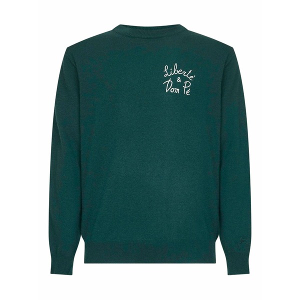 エムシーツーセイントバース メンズ 編み物\u0026プルオーバー アウター Embroidered ribbed sweater Green