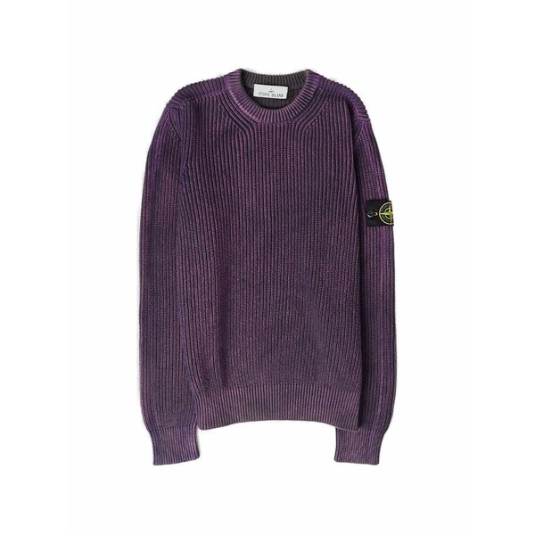 ストーンアイランド メンズ 編み物\u0026プルオーバー アウター Crew-neck sweater Purple