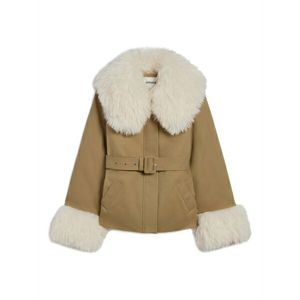 アッパリス レディース 上衣＆上衣 アウター Parker belted jacket Neutrals