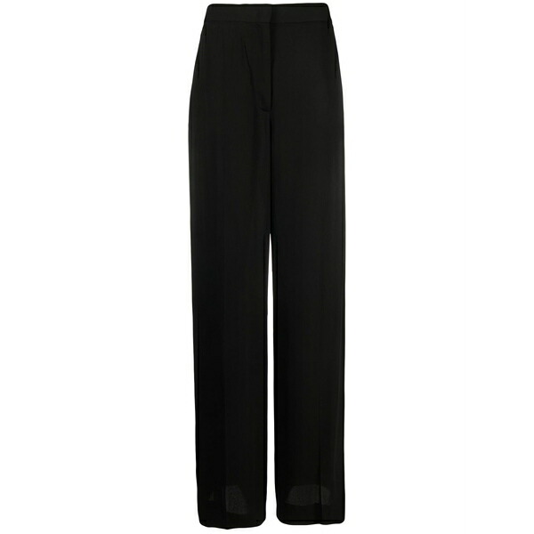 ファビアナ フィリッピ レディース カジュアルパンツ ボトムス High-waisted palazzo trousers Black|asty