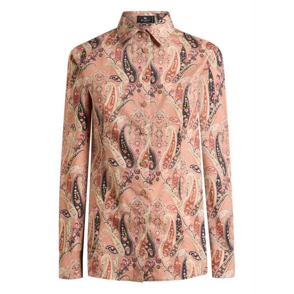 エトロ レディース シャツ トップス Paisley-print shirt Pink｜asty