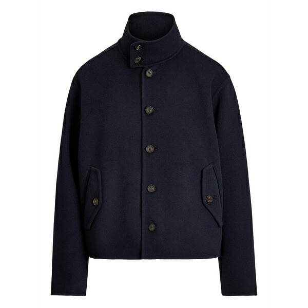 ラルフローレン レディース 上衣＆上衣 アウター Buttoned wool jacket Blue