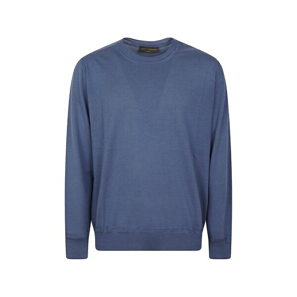 ブレット ジョンソン メンズ 編み物\u0026プルオーバー アウター Crew-neck sweater Blue