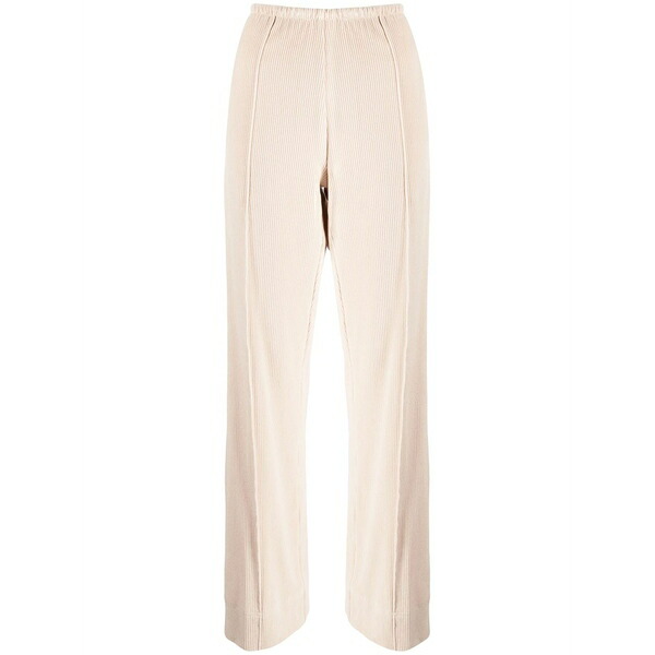 パーム・エンジェルス レディース カジュアルパンツ ボトムス Corduroy side-stripe track pants Neutrals｜asty