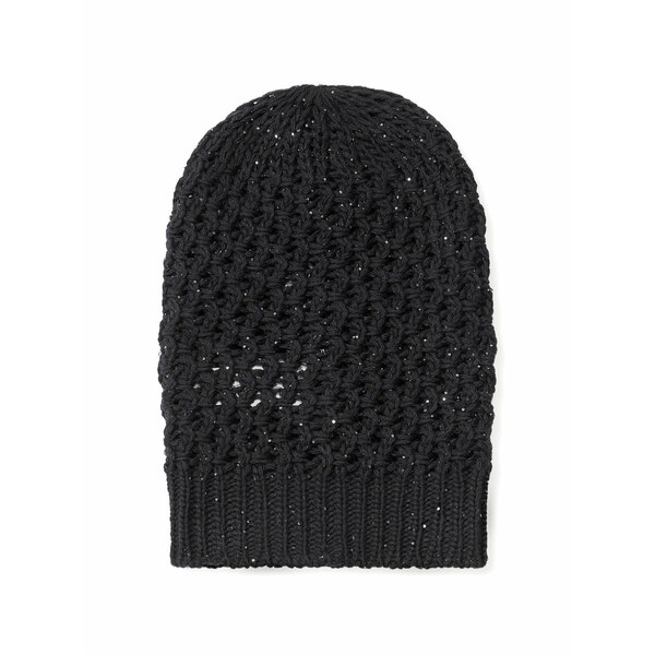 ファビアナ フィリッピ レディース 鳥打ち帽 付属物 Sequinned beanie hat Black