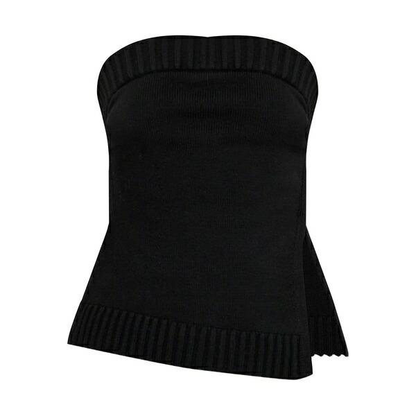 カルトガイア レディース カットソー トップス Lou ribbed top Black|asty