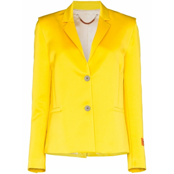 戸呂 プレストン レディース 上衣＆上衣 アウター Mikado single-breasted blazer Yellow