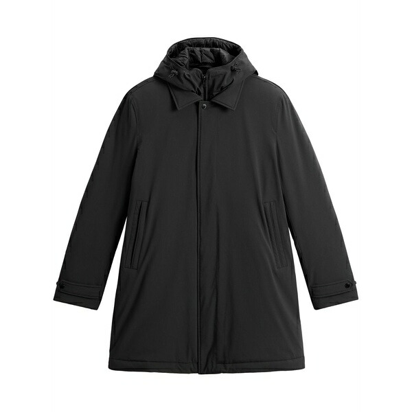 ウール リッチ メンズ コート アウター Layered coat Black|asty