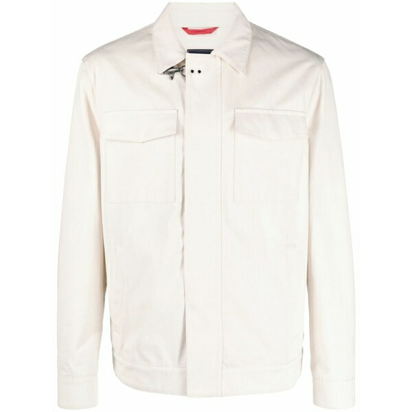 フェイ メンズ ジャケット&ブルゾン アウター Gancini-buckle cotton truck jacket Neutrals|asty