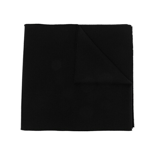 ジバンシー メンズ 消音装置・袈裟・えり巻き 添え物 Greca-embroidered wool-cashmere scarf Black