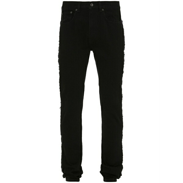 J.W.アンダーソン メンズ デニムパンツ ボトムス Mid-rise straight-leg jeans Black｜asty