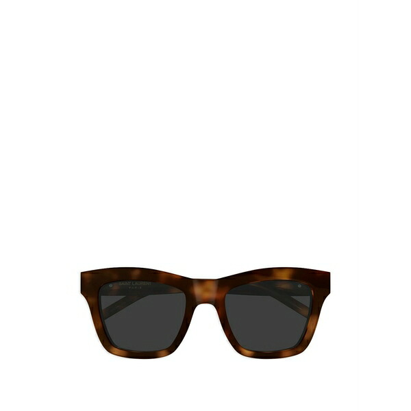 サンローラン アイウェア レディース サングラス＆アイウェア アクセサリー Square-frame logo-plaque sunglasses Brown｜asty