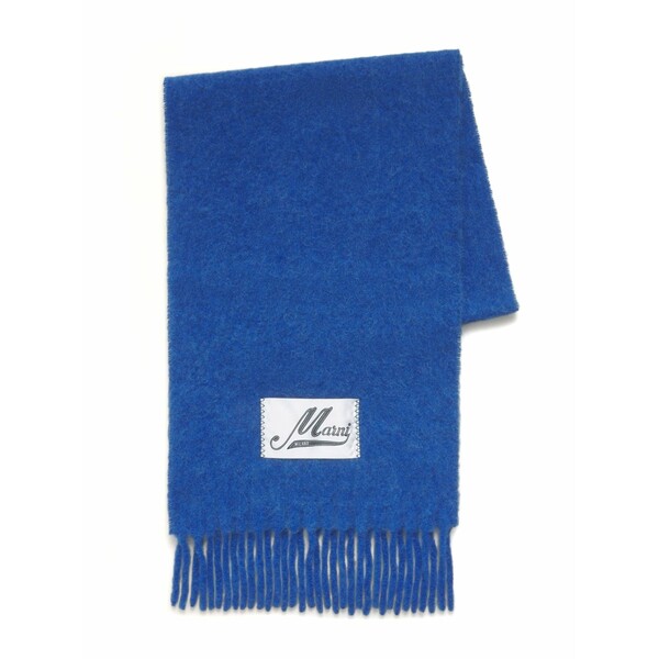 マルニ メンズ えり巻き・袈裟・えり巻き 付属物 Fringed scarf Blue