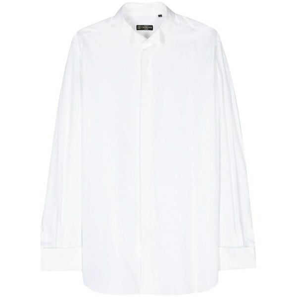 コルネリアーニ メンズ シャツ トップス Diplomatic-collar cotton shirt White