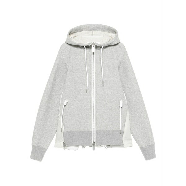 サカイ レディース パーカー・スウェットシャツ アウター Panelled hoodie Grey