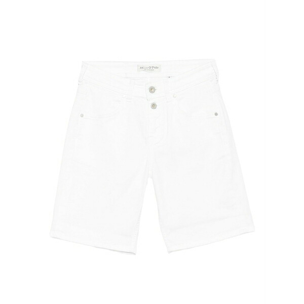 マルコポーロ レディース カジュアルパンツ ボトムス Button-fastening shorts White