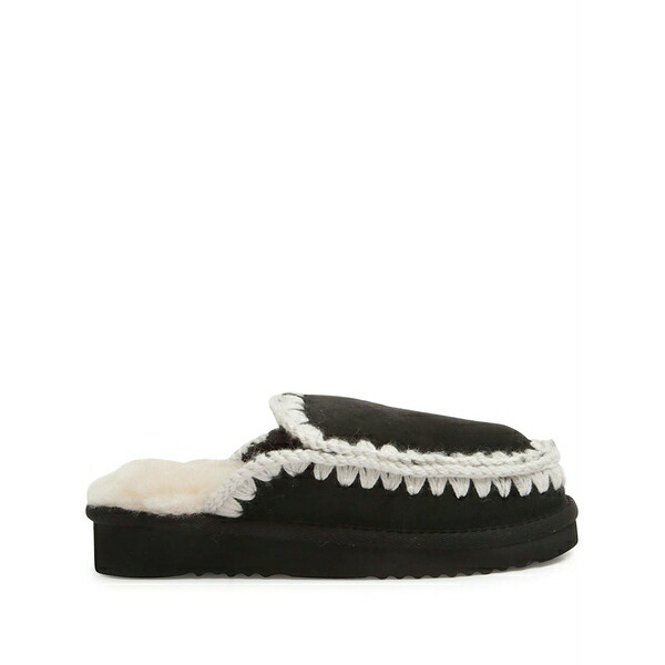 モウ レディース サンダル シューズ Eskimo slippers Black レディース靴-コンフォートサンダル