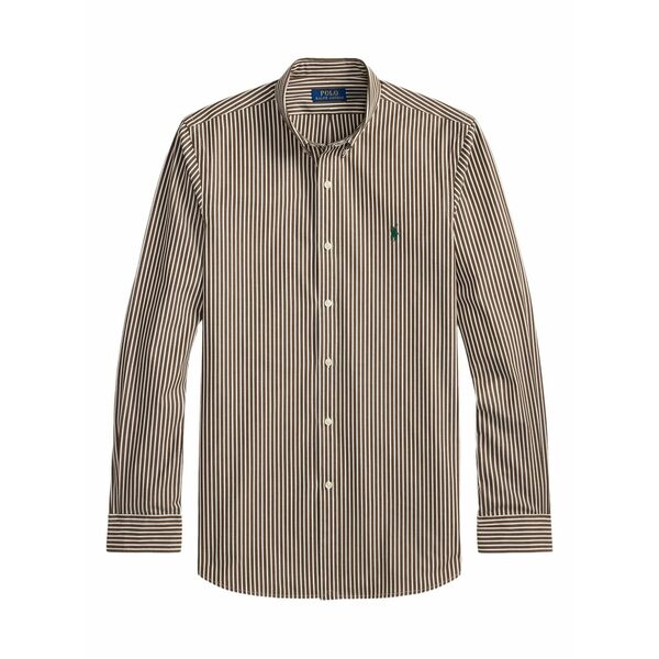ラルフローレン メンズ プルオーバー トップス Striped poplin shirt Brown